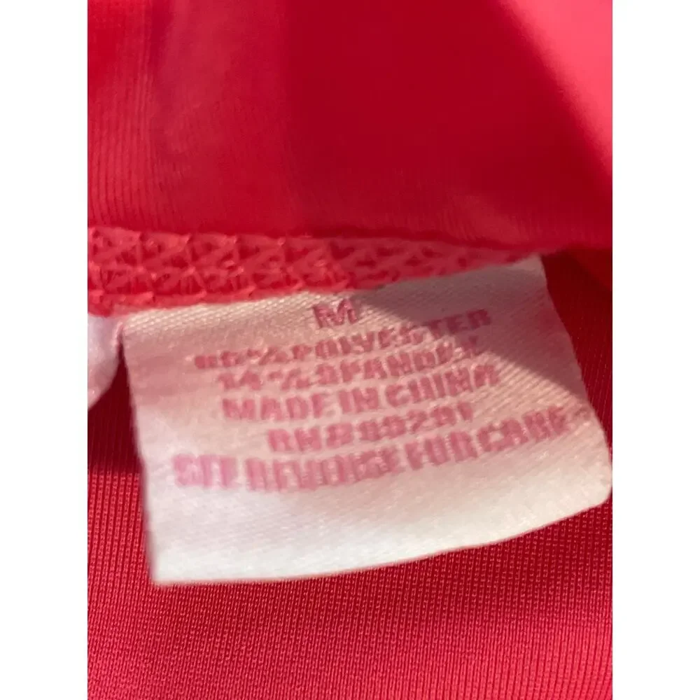 Kanu Surf Rash Guard Long Sleeve Swim Top Size M Pink UPF 50+